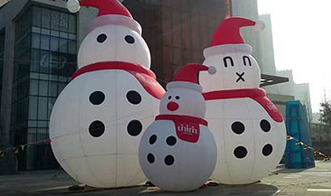 冬季商場(chǎng)美陳道具—雪人