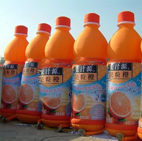 果粒橙充氣廣告模型