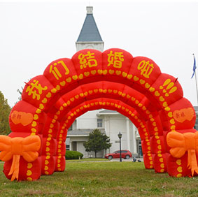 婚慶三聯(lián)充氣拱門