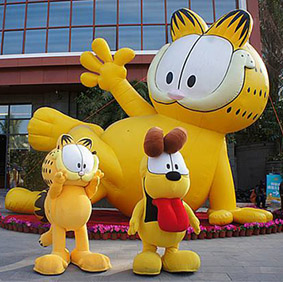 商場(chǎng)加菲貓美陳道具裝飾